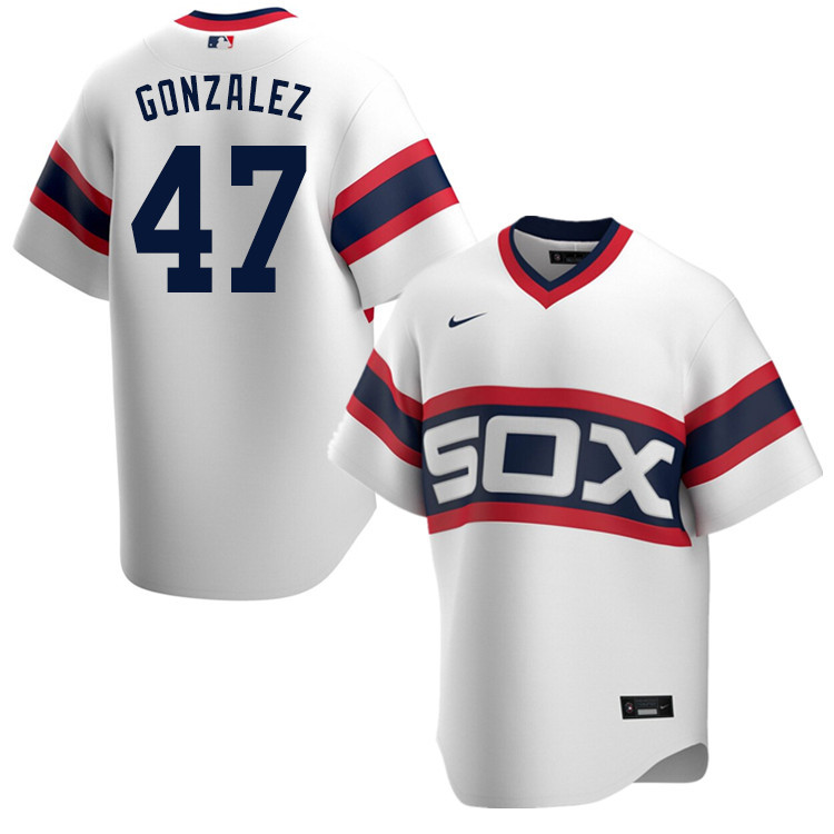 Nike Men #47 Gio Gonzalez Chicago White Sox Baseball Jerseys Sale-White